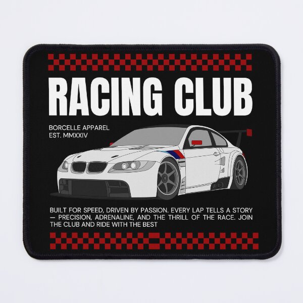 Item preview, Racing Club Vintage Checkered Flag Car Design designed and sold by PrimeRacer.
