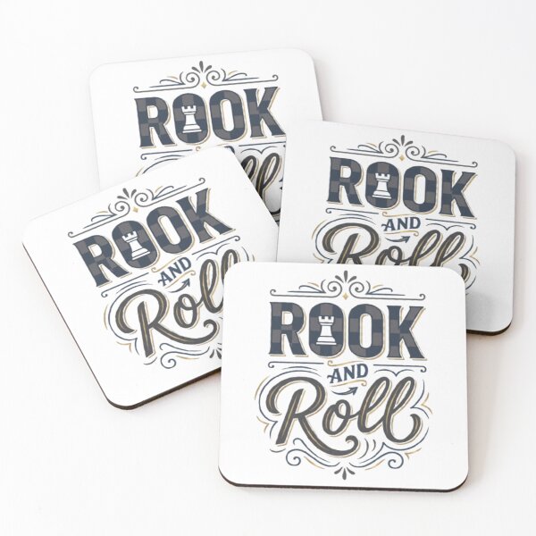 Item preview, Rook and Roll Funny Chess Design – Vintage Chess Pun Gift for Chess Players & Chess Lovers designed and sold by KnightVibe.