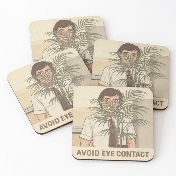 Item preview, Avoid Eye Contact Retro Poster designed and sold by PictorialWhimsy.