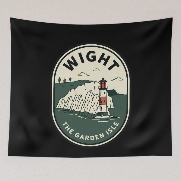 Item preview, Isle of Wight Vintage Travel Emblem Needles Lighthouse designed and sold by k3rstman1.
