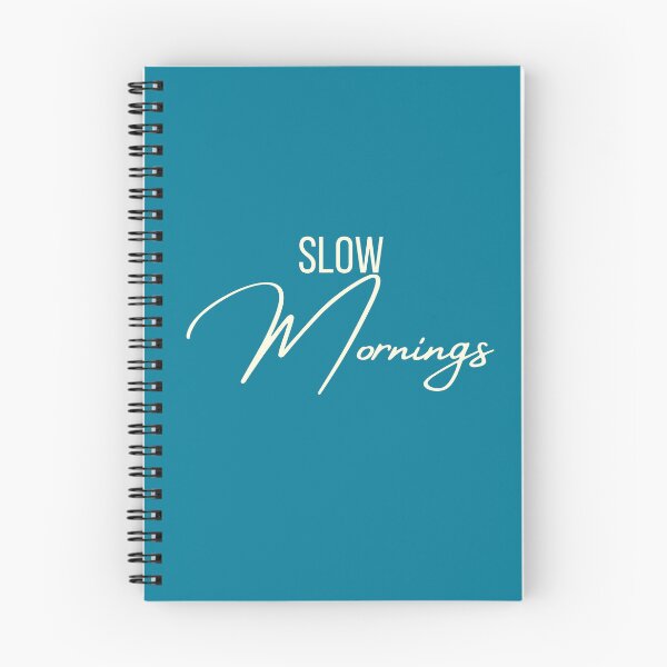 Item preview, Slow Morning Typography | Minimalist Cozy Quote Aesthetic for Coffee Lovers designed and sold by Rush2Buy.