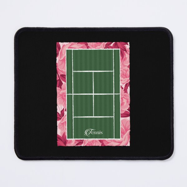 Item preview, Pink Floral Tennis Court in Bloom designed and sold by artCreativeColony.