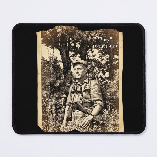 Item preview, Bury 1913-1949 Vintage Military Portrait | WWII Soldier Memorial Art designed and sold by The store under the battleship :).