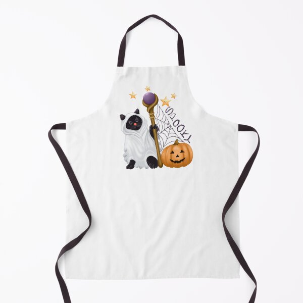 Item preview, Cute Ghost Cat Halloween Wizard Witchy Black Cat designed and sold by poonzapoon.