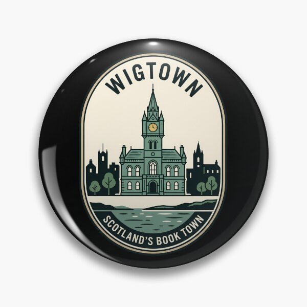 Item preview, Wigtown Scotland Book Town Vintage Travel Emblem designed and sold by k3rstman1.