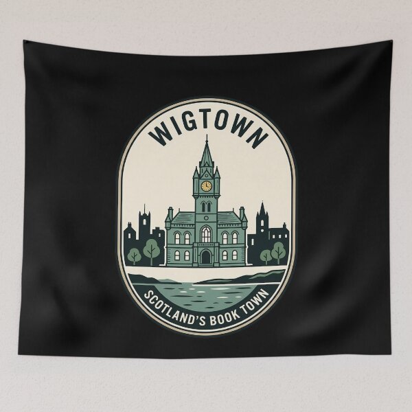 Item preview, Wigtown Scotland Book Town Vintage Travel Emblem designed and sold by k3rstman1.