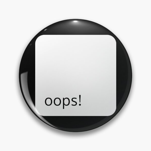 Item preview, Oops! Keyboard Key Minimalist Design designed and sold by coshe.