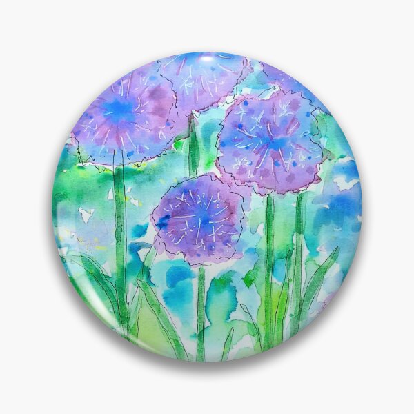 Item preview, Allium Flower Floral Garden Cottage Core designed and sold by JHadfieldArt.