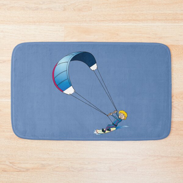 Item preview, Funny kite surfing cartoon style illustration  designed and sold by Stef Ringoot, cartoons and illustrations.