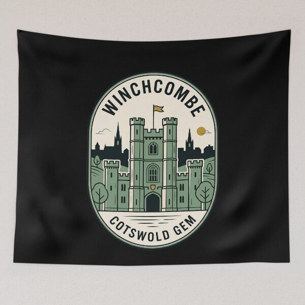 Aperçu de l'œuvre Emblème de voyage vintage de Winchcombe, Cotswolds, Angleterre créée et vendue par k3rstman1.