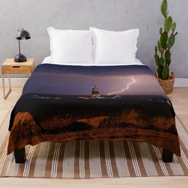 Item preview, Lightning behind Portland Bill Lighthouse designed and sold by Aham Photos.