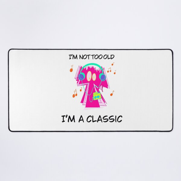Item preview, I’m not too old I’m a classic l Walkman I 80's I 90's Pink designed and sold by French Papyrus Studio.