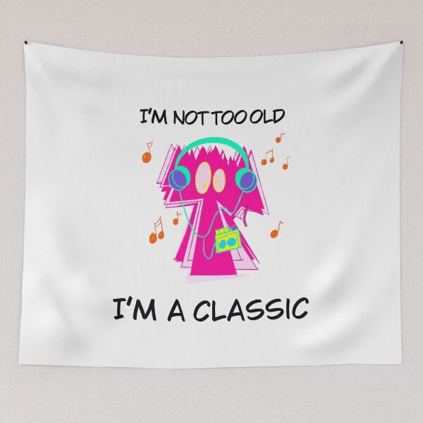 Item preview, I’m not too old I’m a classic l Walkman I 80's I 90's Pink  designed and sold by French Papyrus Studio.
