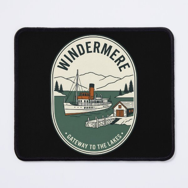 Item preview, Windermere Steamboat Vintage Travel Emblem Lake District designed and sold by k3rstman1.