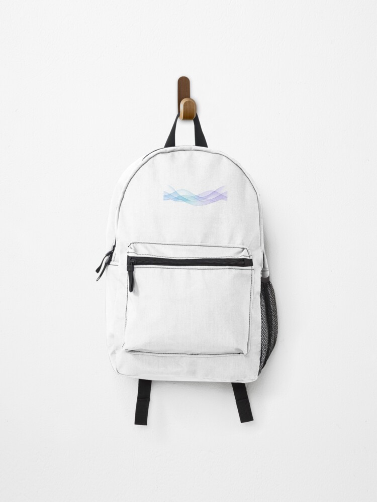Thumbnail 1 of 3, Backpack, Calm Rhythmic Wave Pattern designed and sold by LeGrandRequin.