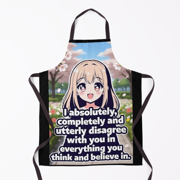 Item preview, Cute Anime Girl I Completely Disagree With Everything You Believe | Funny Sticker designed and sold by Amber Sky Creations.