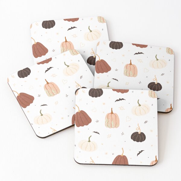 Item preview, Halloween Pattern with Pumpkins and Bats designed and sold by creativecornr.