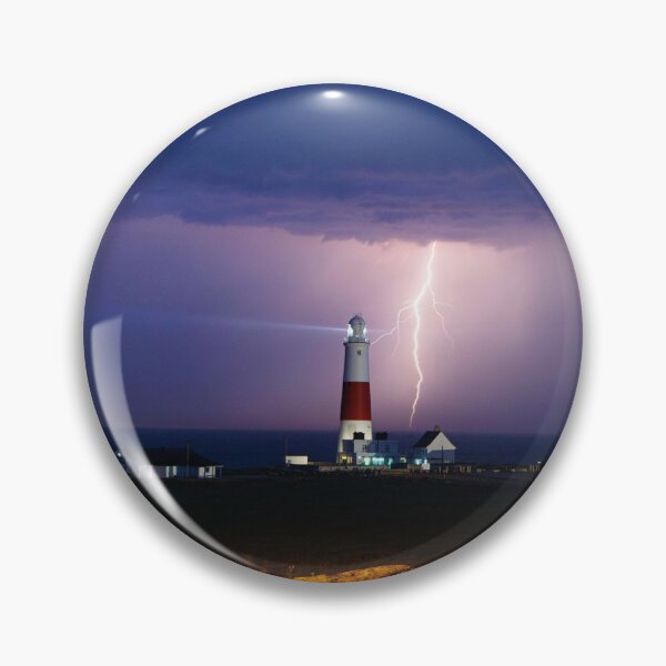 Artikelvorschau, Gewitter hinter dem Portland Bill Leuchtturm entworfen und verkauft von Aham Photos.