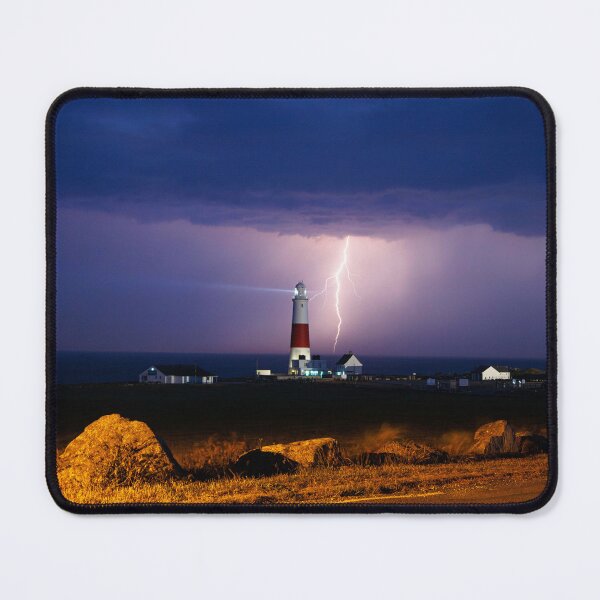 Item preview, Thunderstorm behind Portland Bill Lighthouse designed and sold by Aham Photos.