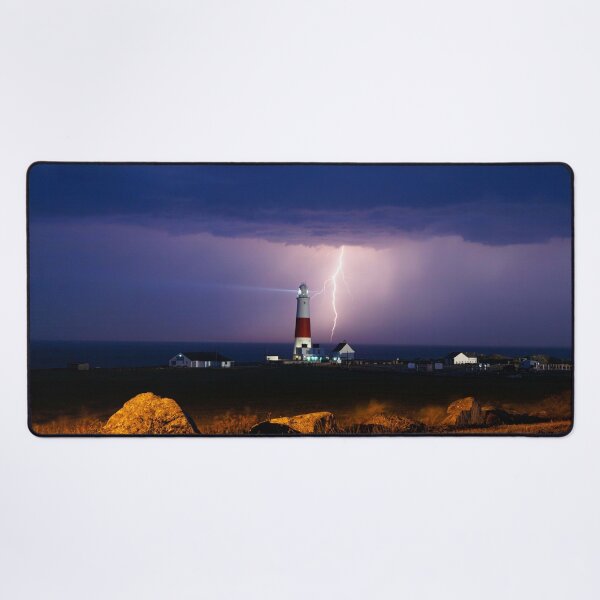 Item preview, Thunderstorm behind Portland Bill Lighthouse designed and sold by Aham Photos.