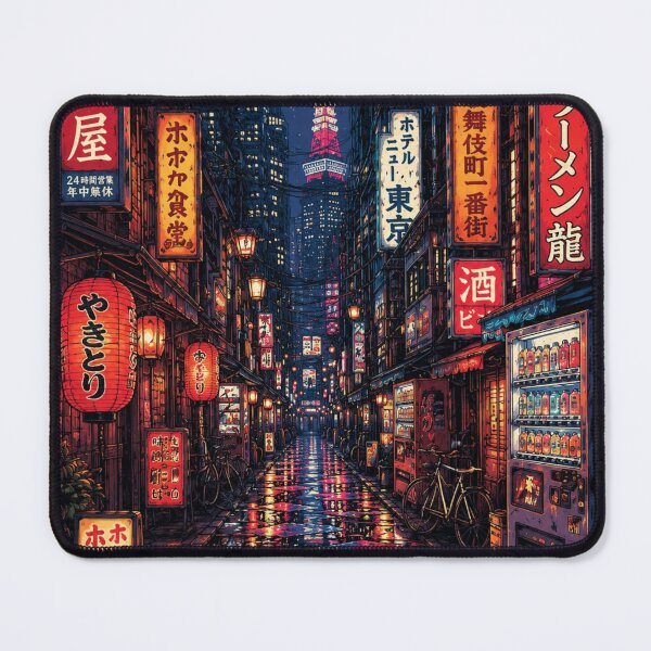 Item preview, Tokyo Nocturne- Cyberpunt Neon Alleyway and Tokyo Tower designed and sold by WRParadise.