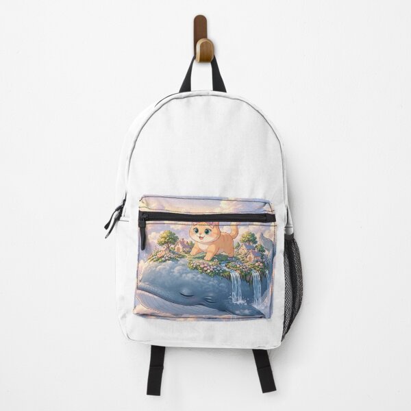Item preview, Cute Cat Riding a Dream Whale designed and sold by Moody Vibes Studio.
