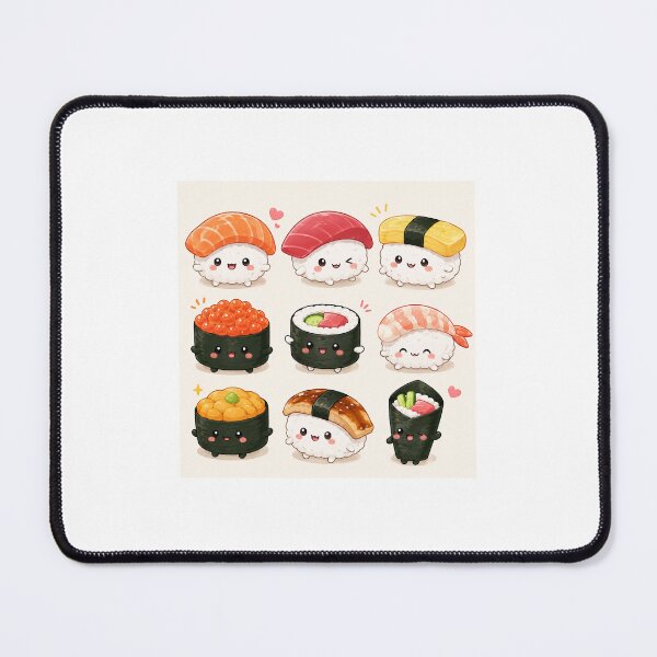 Item preview, Cute Sushi Character Japanese Design designed and sold by オルフェドリーム.