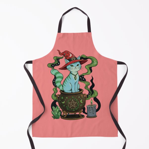 Item preview, Mystic Tabby: Witchy Cat in Cauldron with Arcane Magic designed and sold by 63Hotpeppers.