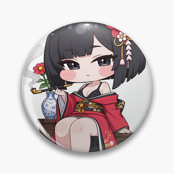 Item preview, Elegant Chibi Kimono Girl Japanese Anime sticker designed and sold by RGB-crayon.