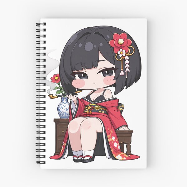 Item preview, Elegant Chibi Kimono Girl Japanese Anime sticker designed and sold by RGB-crayon.