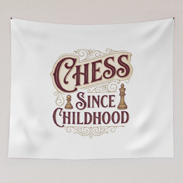 Item preview, Chess Since Childhood – Vintage Chess Lover Design | Classic Chess Player Gift for Lifelong Chess Fans designed and sold by KnightVibe.