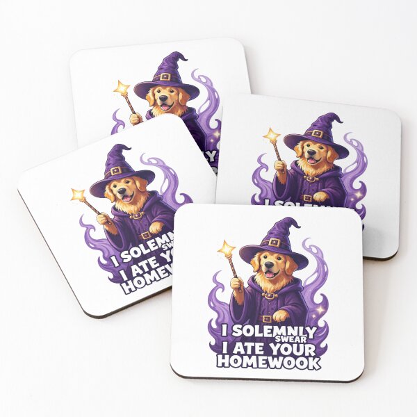 Item preview, I Solemnly Swear I Ate Your Homework - Wizard Dog designed and sold by GoldenPaw Society.