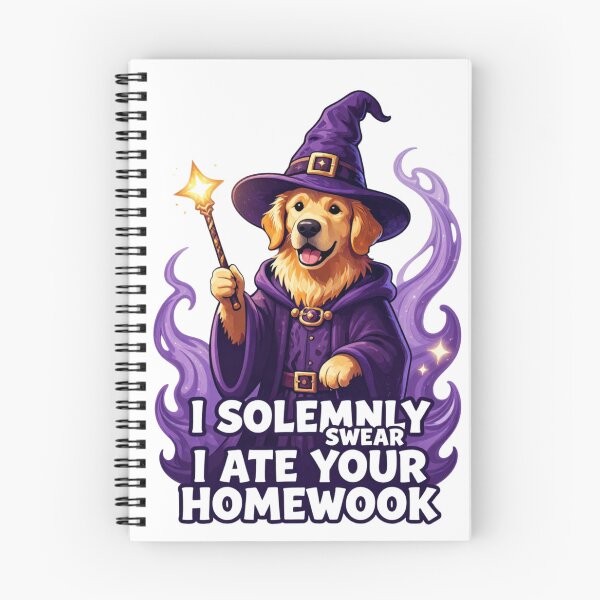 Item preview, I Solemnly Swear I Ate Your Homework - Wizard Dog designed and sold by GoldenPaw Society.