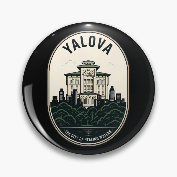 Item preview, Yalova Turkey Healing Waters Vintage Travel Emblem designed and sold by k3rstman1.