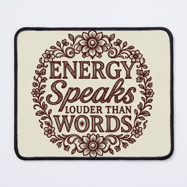 Item preview, Energy Speaks Louder Rustic Letterpress designed and sold by TrinovaCreates.