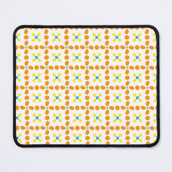 Item preview, Seamless Geometric Floral Pattern in Warm Orange and Green designed and sold by Nicha Studio.