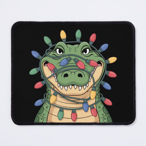Item preview, Crocodile with Holiday Lights designed and sold by jkrphoto.