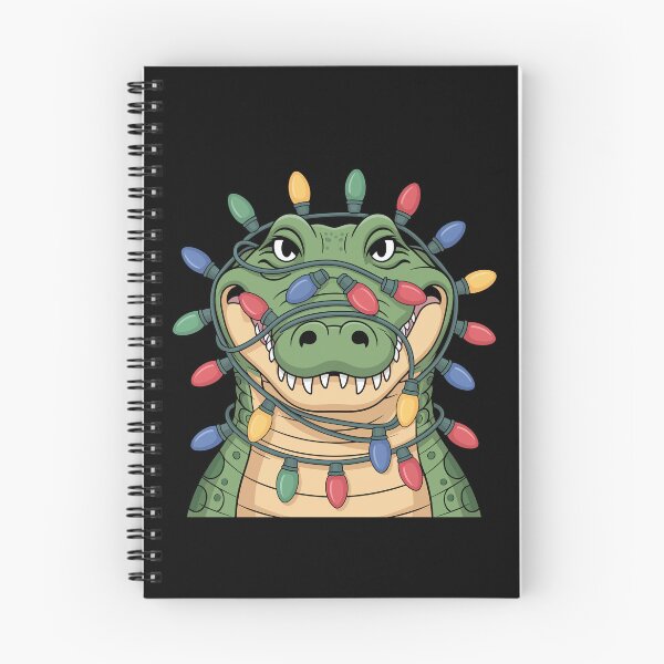 Item preview, Crocodile with Holiday Lights designed and sold by jkrphoto.