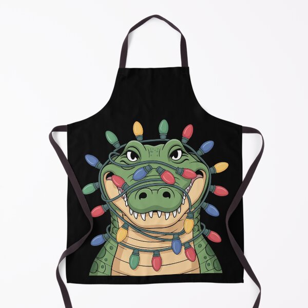 Item preview, Crocodile with Holiday Lights designed and sold by jkrphoto.