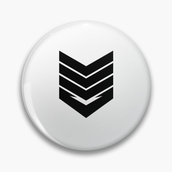 Item preview, Angular Stacked Chevron Crest designed and sold by Le Grand Requin.