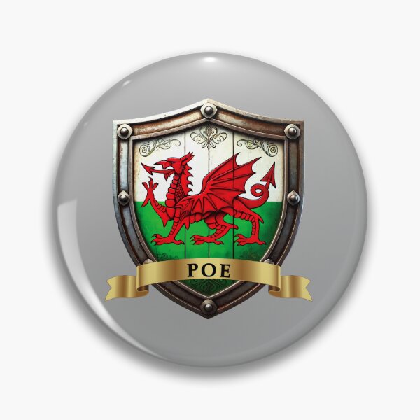 Item preview, Poe Welsh Heritage Crest Shield designed and sold by Highlandkings.