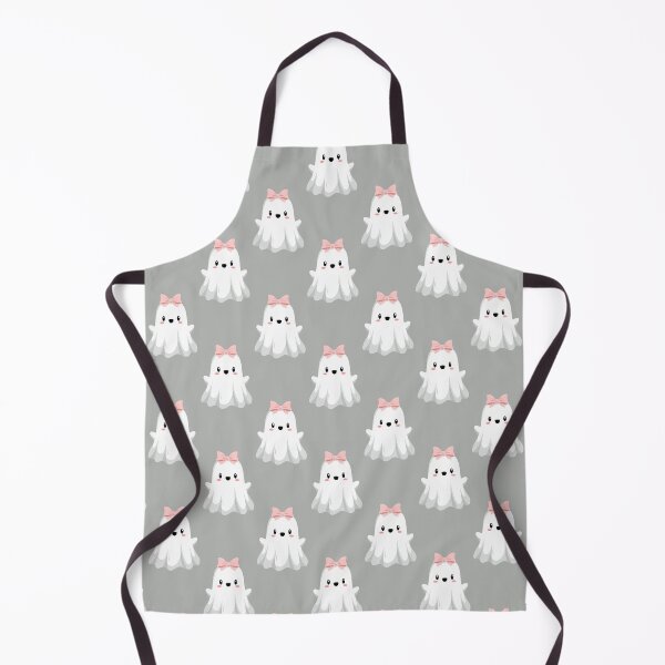 Item preview, Happy Cute Ghost Pattern With Sweet Pink Bow Charm designed and sold by EL-Lebedenko.