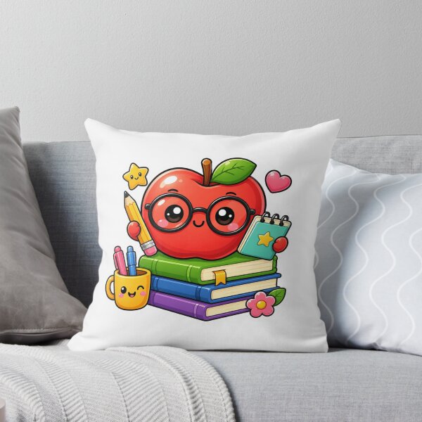 Item preview, Cute Teacher Apple Sticker | Kawaii School Teacher Gift designed and sold by Pixanova.