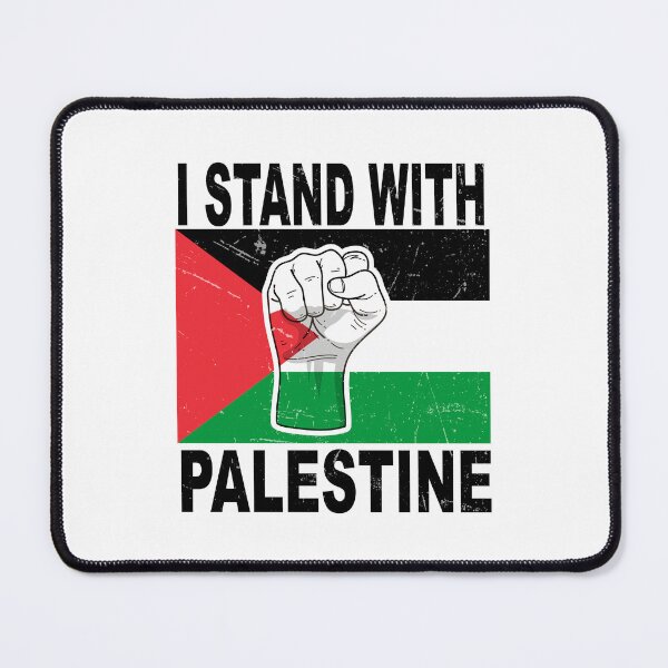 Aperçu de l'œuvre I Stand With Palestine Flag Fist Vintage Peace Sticker créée et vendue par topprinting.