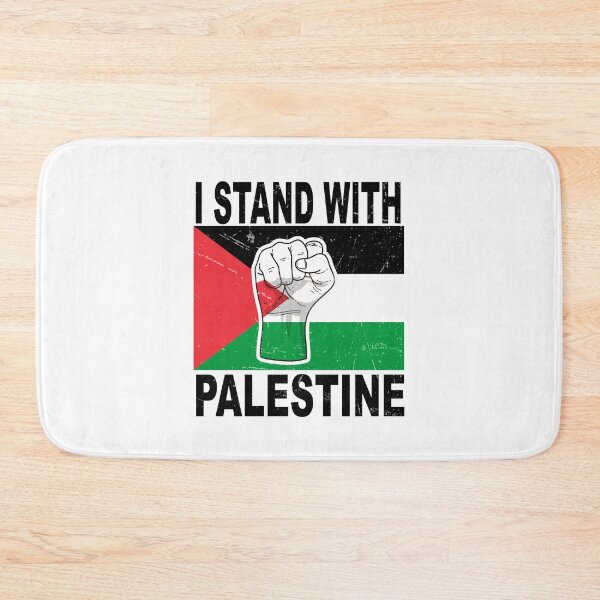 Item preview, I Stand With Palestine Flag Fist Retro Grunge Sticker designed and sold by topprinting.