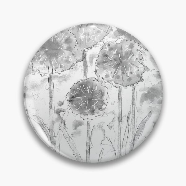Item preview, Monochrome Floral Flower Art Print designed and sold by JHadfieldArt.