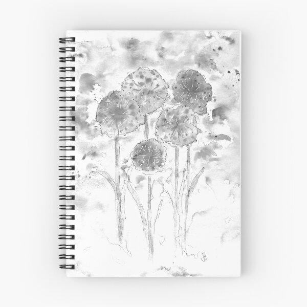 Item preview, Monochrome Floral Flower Art Print designed and sold by JHadfieldArt.