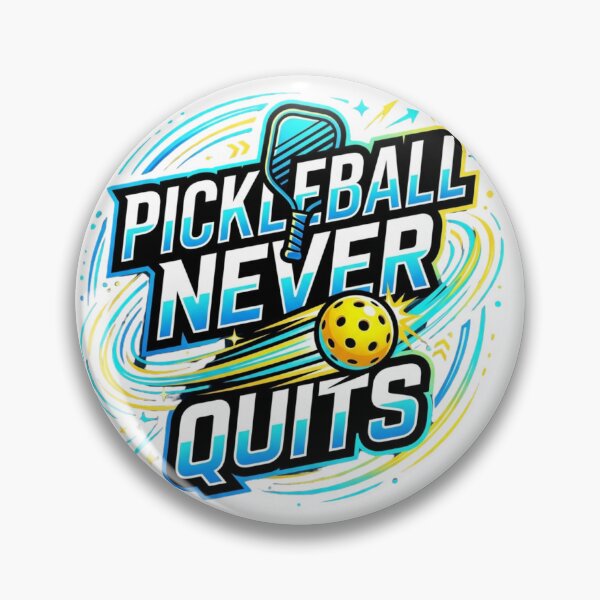 Item preview, Pickleball Never Quits designed and sold by RunningWhiskers.