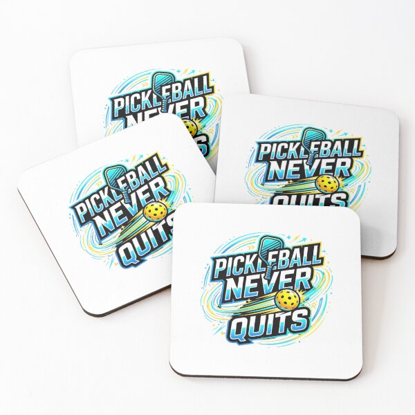 Item preview, Pickleball Never Quits designed and sold by RunningWhiskers.