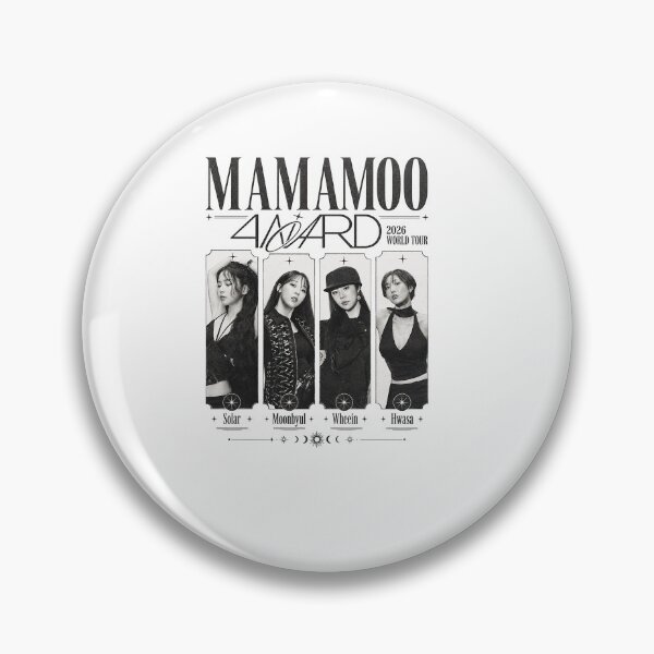 Item preview, Mamamoo 2026 World Tour Shirt, Black White Vintage Kpop Tee, Solar Moonbyul Wheein Hwasa, Comfort Colors Shirt designed and sold by BerryHand.